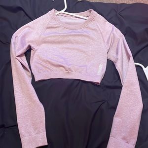 Gym shark cropped long sleeve